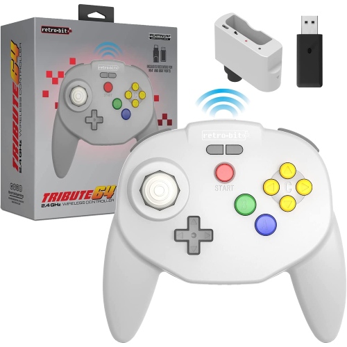 RETRO BIT TRIBUTE 64 2.4G GRAY SWITCH/N64 RETRO BIT TRIBUTE 64 2.4G GRAY SWITCH/N64